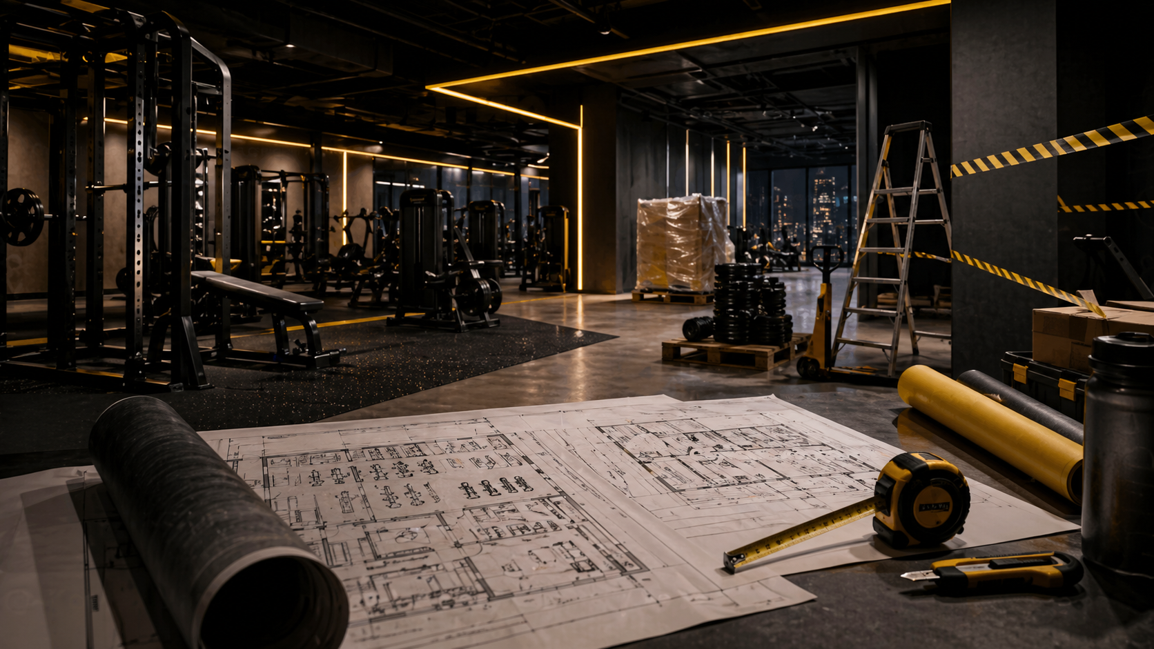 Подготовка фитнес-клуба Champion Fitness к открытию