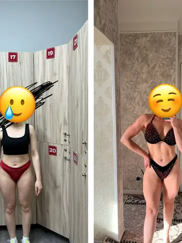 Результат тренировок в фитнес-клубе Champion Fitness